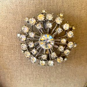 Stella and Dot Starburst Rhinestone Brooch-Pendant